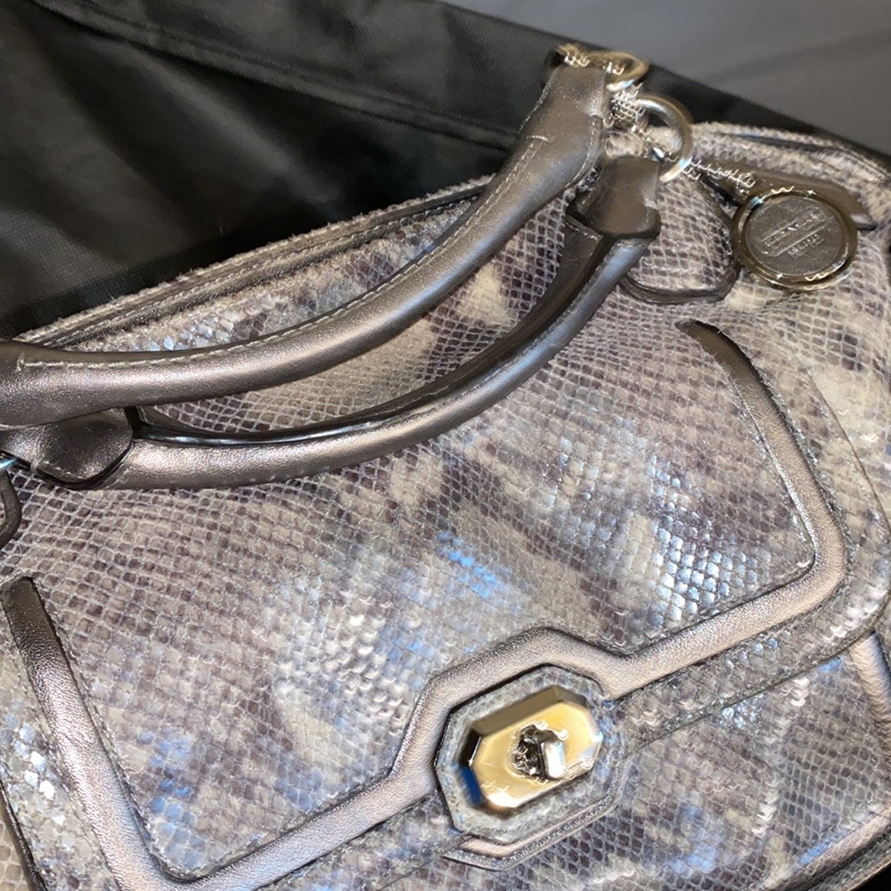 Coach-Campbell Large satchel made of exotic python leather (see photos) - Picture 5 of 16